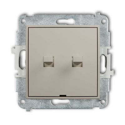 KARLIK MINI Przycisk zwierny żaluzjowy w stylu amerykańskim taupe 60MWPUS-8 (60MWPUS-8)
